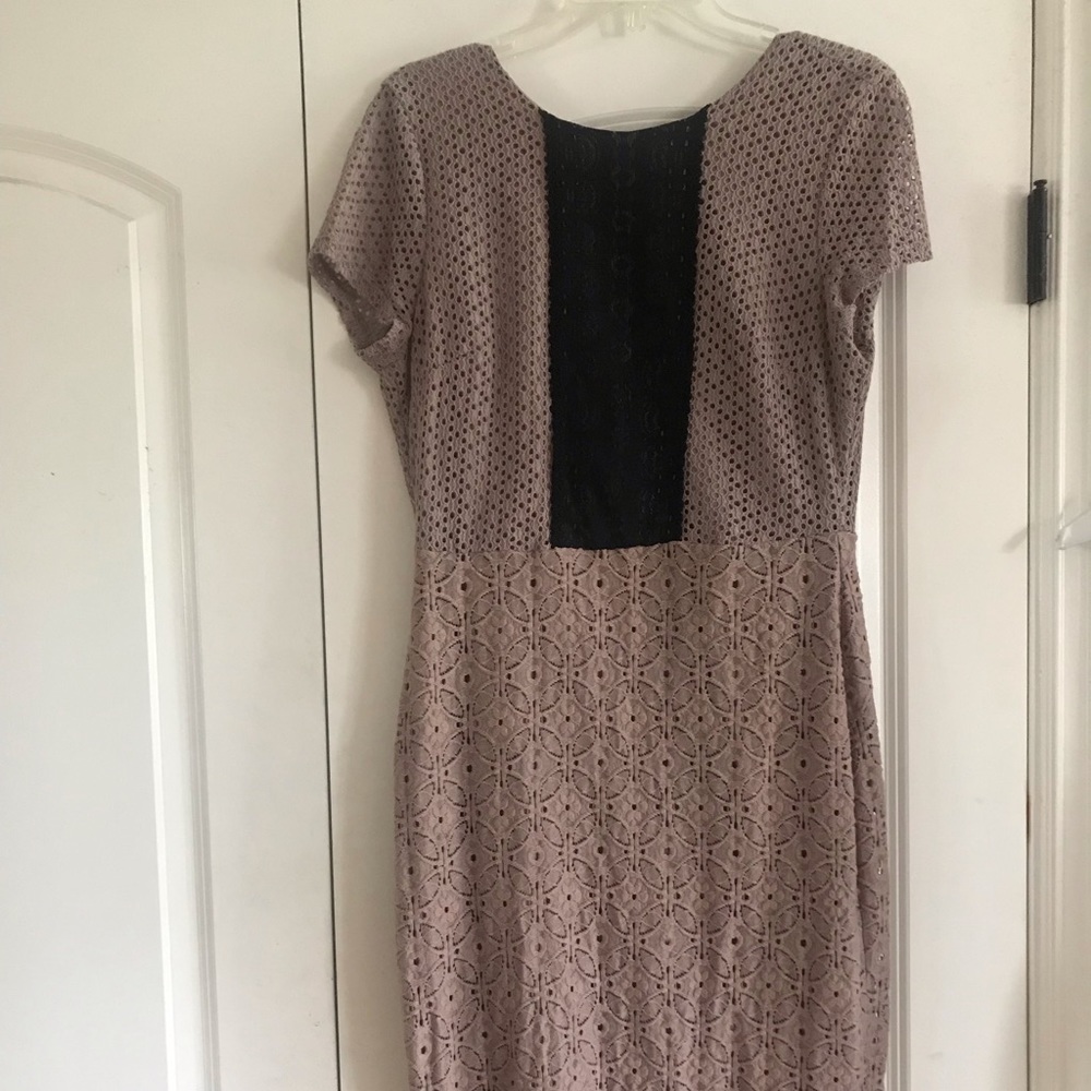 New York and Company crochet detail dress.